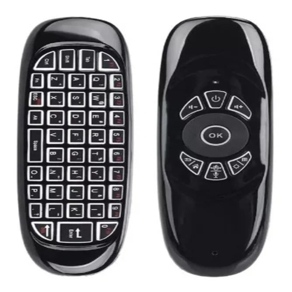 Control Smart Tv Air Mouse Teclado Luces